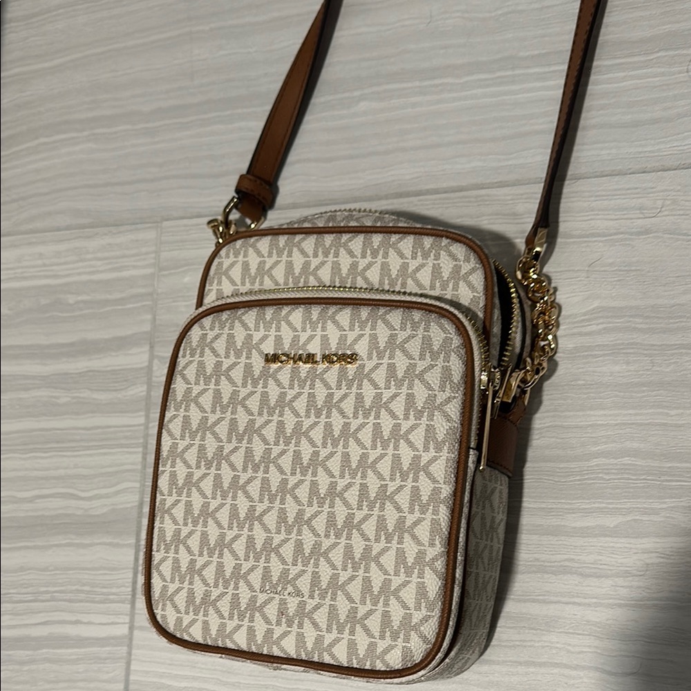 Michael Kors Beige Crossbody Bag